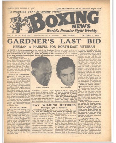Boxing News magazin 3.10.1951 Download pdf