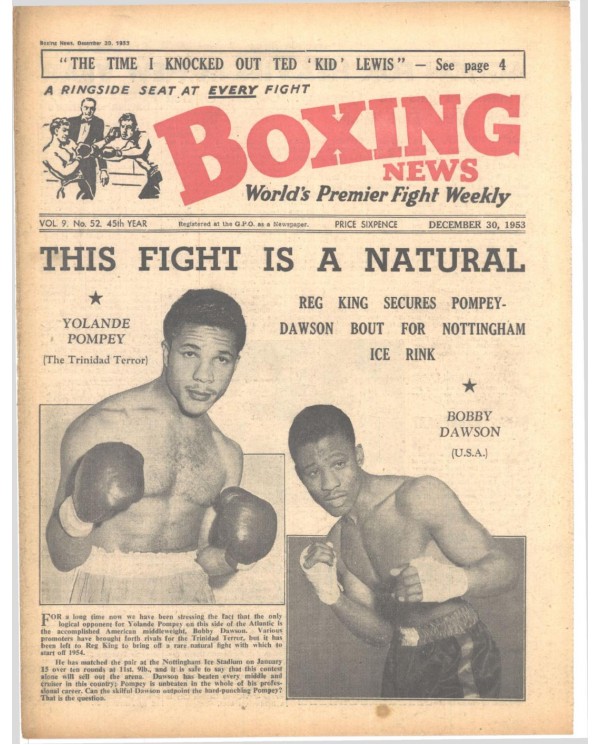 Boxing News magazin 30.12.1953 Download pdf