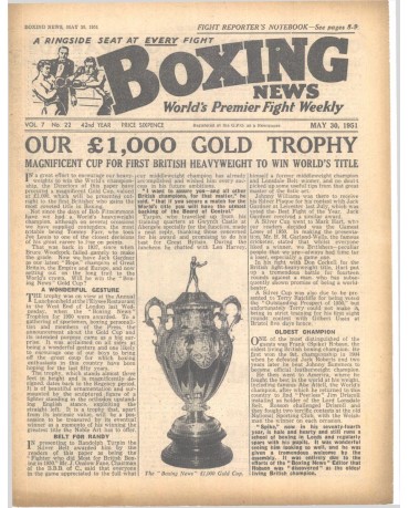 Boxing News magazine 30.5.1951 Download pdf