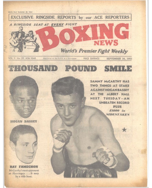 Boxing News magazin 30.9.1953 Download pdf