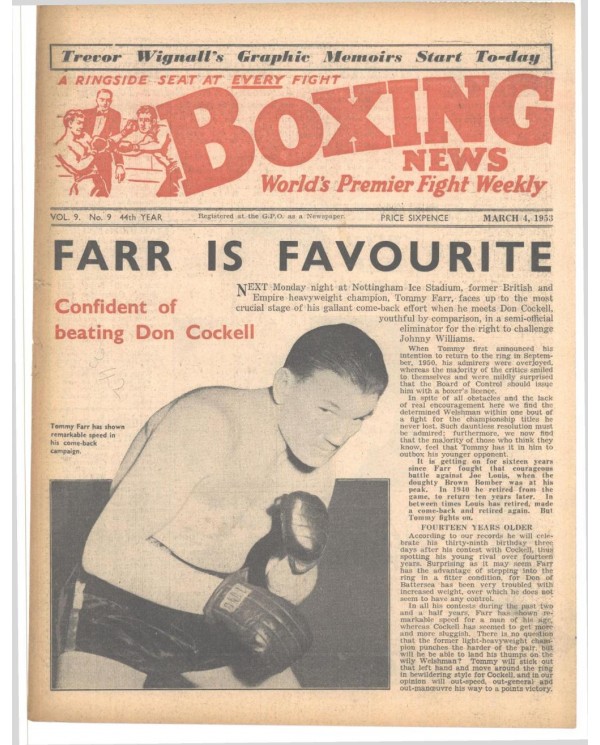 Boxing News magazin 4.3.1953 Download pdf