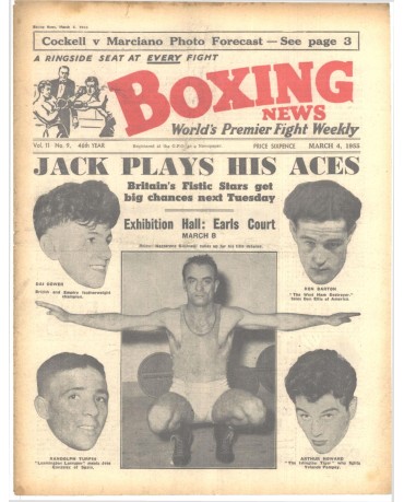 Boxing News magazine 4.3.1955 Download pdf