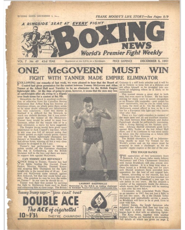 Boxing News magazin 5.12.1951 Download pdf