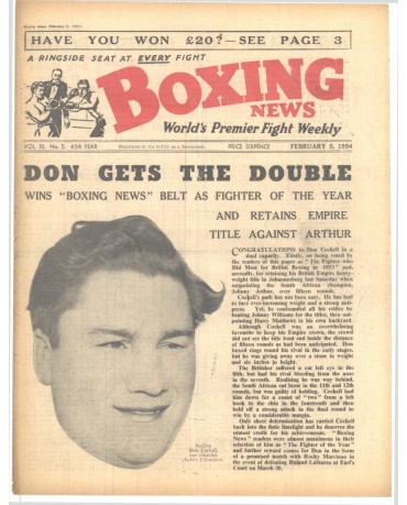Boxing News magazin 5.2.1954 Download pdf