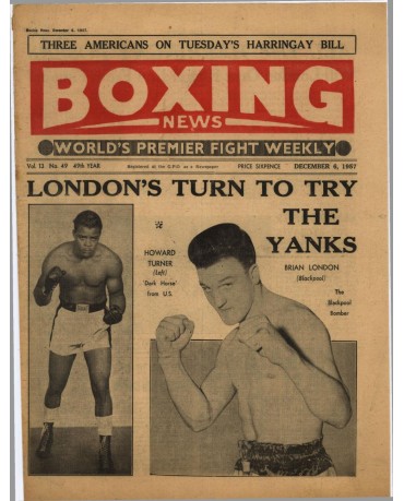 Boxing News magazine 6.12.1957 Download pdf