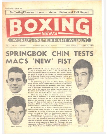 Boxing News magazine 6.4.1956 Download pdf