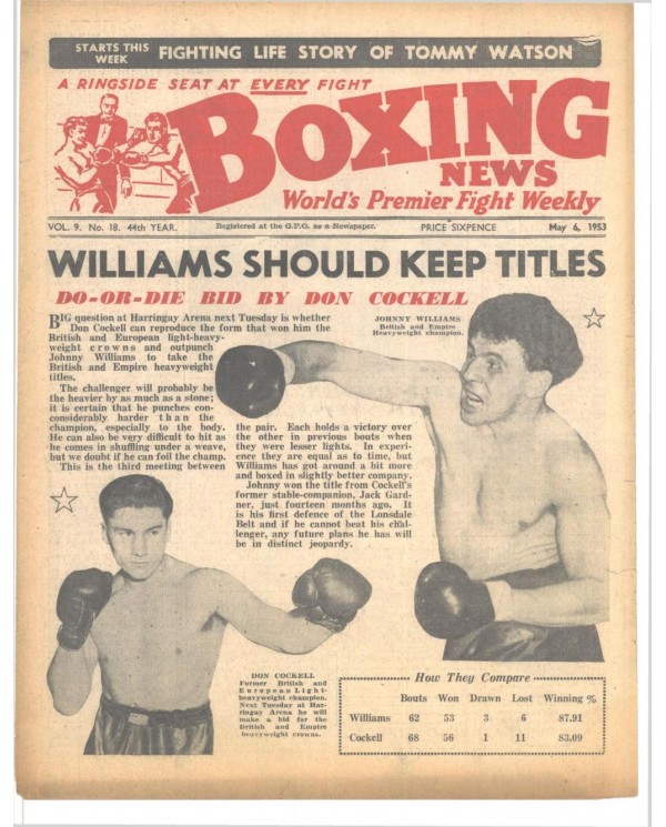 Boxing News magazin 6.5.1953 Download pdf