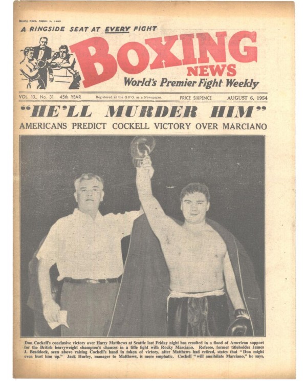 Boxing News magazin 6.8.1954 Download pdf