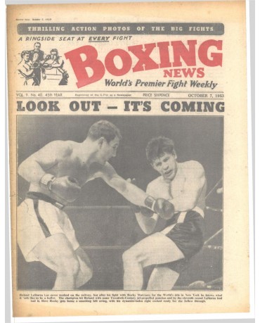 Boxing News magazin 7.10.1953 Download pdf
