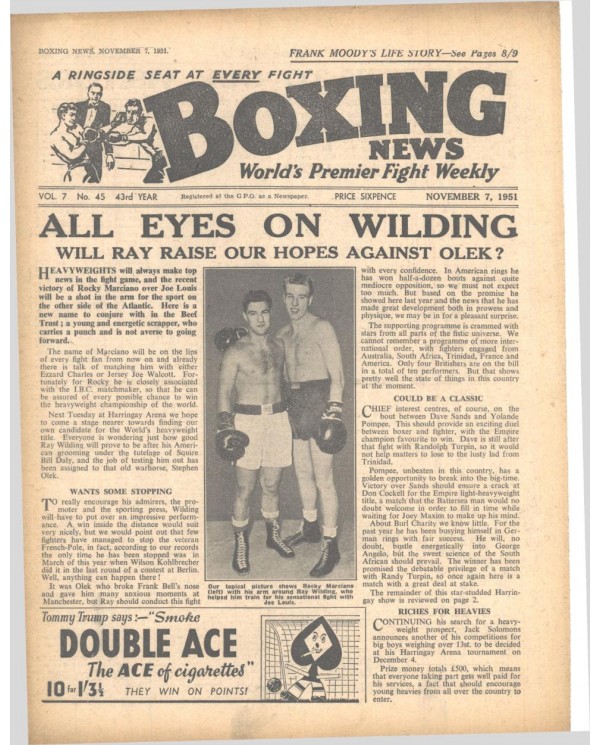 Boxing News magazin 7.11.1951 Download pdf