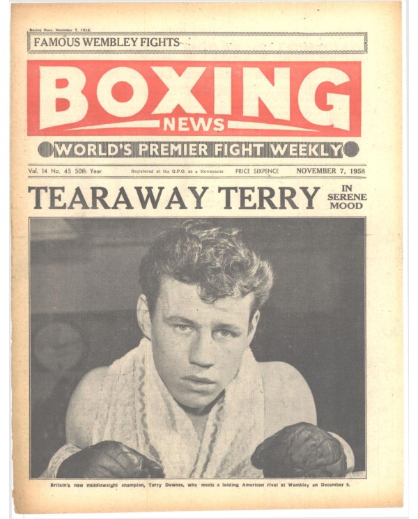 Boxing News magazine 7.11.1958 Download pdf