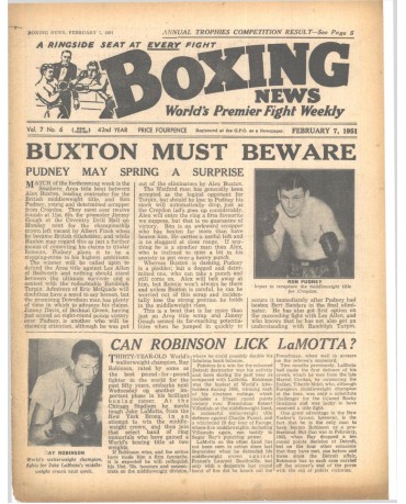 Boxing News magazin 7.2.1951 Download pdf