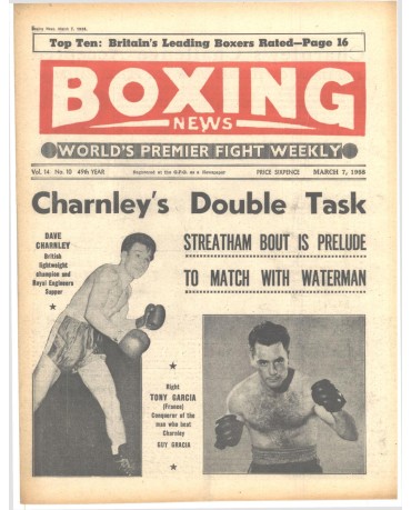 Boxing News magazine 7.3.1958 Download pdf