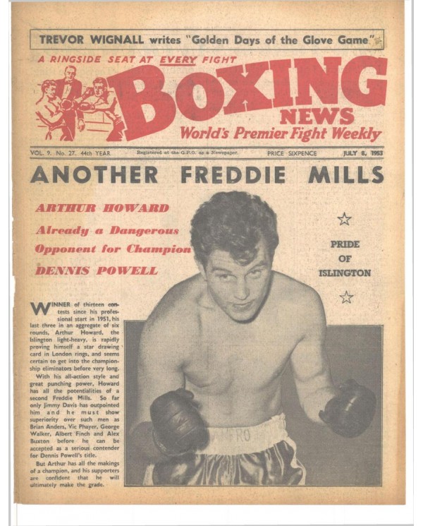 Boxing News magazin 8.7.1953 Download pdf