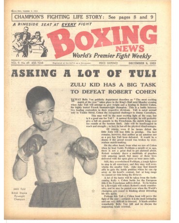 Boxing News magazin 9.12.1953 Download pdf