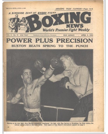 Boxing News magazine 9.4.1952 Download pdf