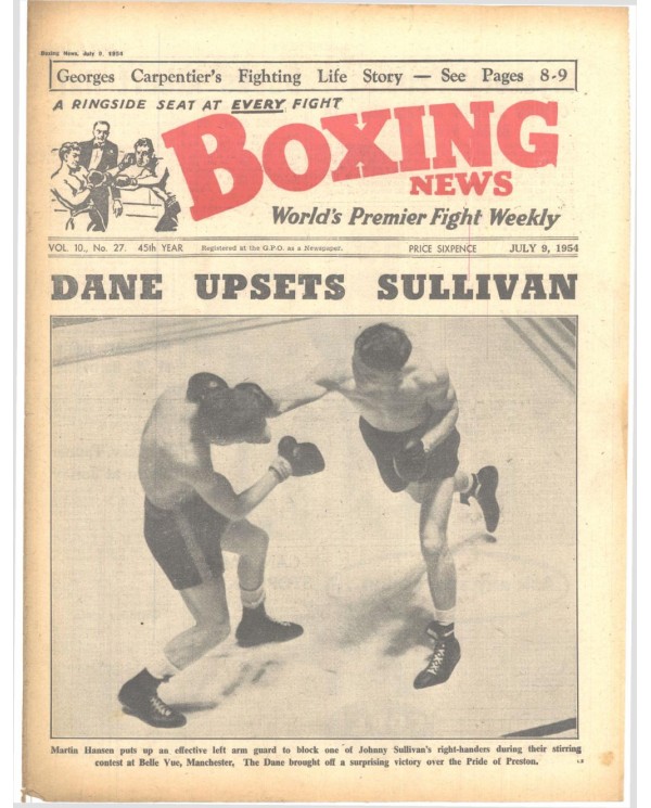Boxing News magazin 9.7.1954 Download pdf