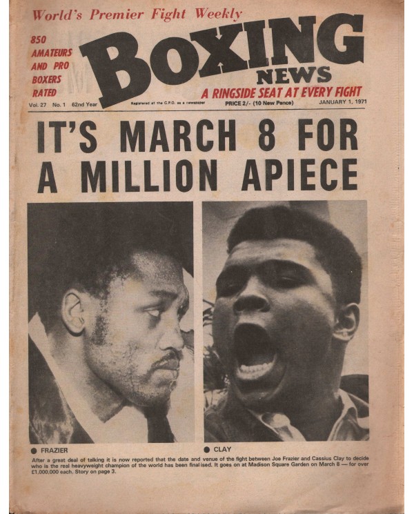 Boxing News magazine Download PDF  1.1.1971
