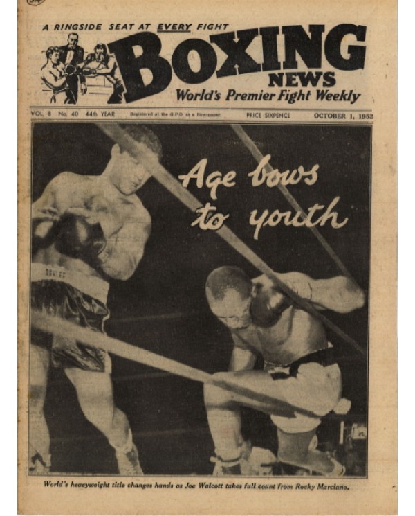 Boxing News magazine 1.10.1952 Download pdf