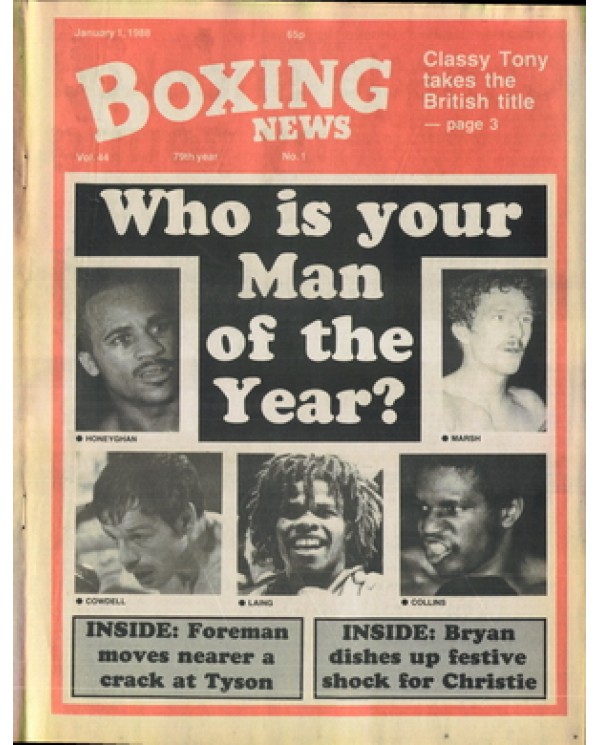 Boxing News magazine 1.1.1988 Download pdf