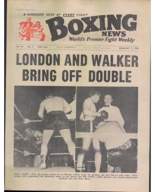 Boxing News magazine 1.2.1963 in Download pdf