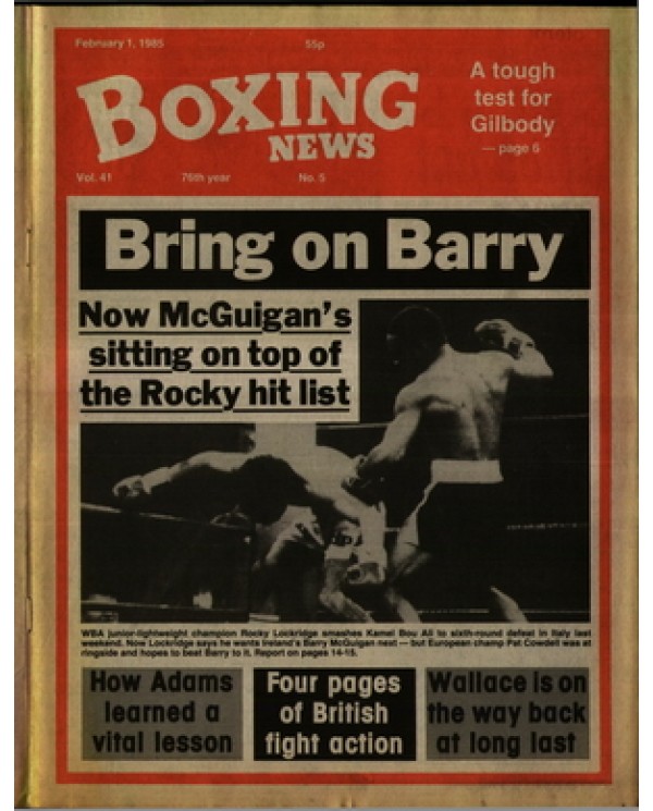 Boxing News magazine 1.2.1985 Download pdf