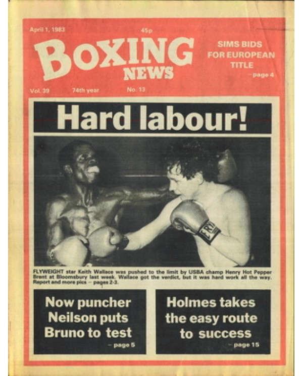 Boxing News magazine 1.4.1983 Download pdf