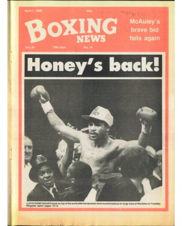 Boxing News magazine 1.4.1988 Download pdf