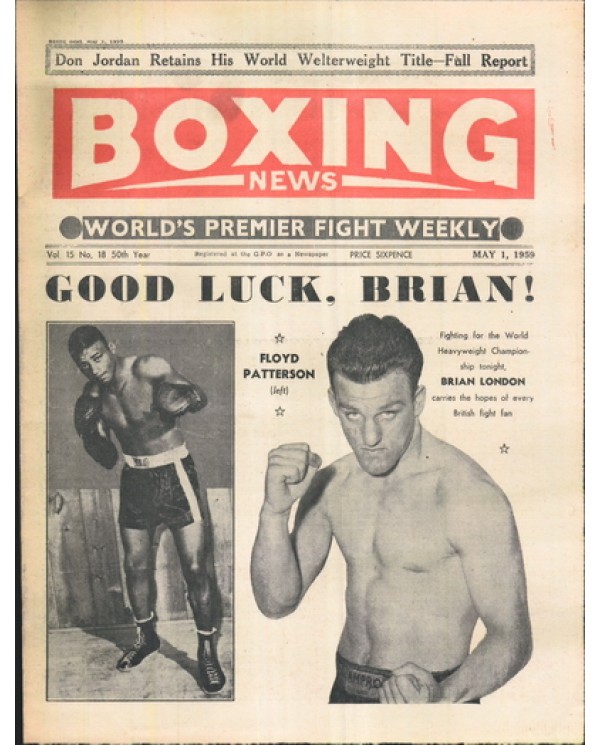 Boxing News magazine 1.5.1959  Download pdf