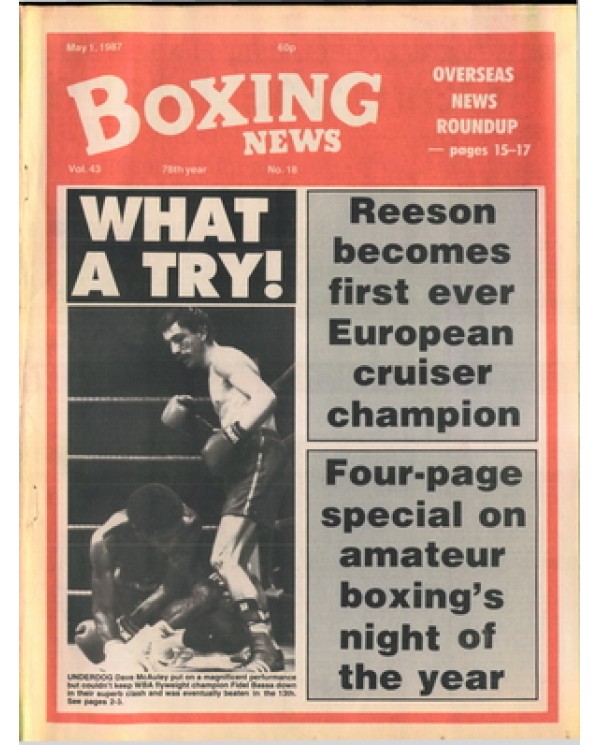 Boxing News magazine 1.5.1987 Download pdf