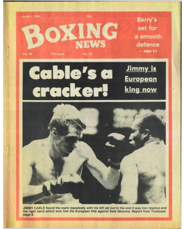 Boxing News magazine 1.6.1984 Download pdf