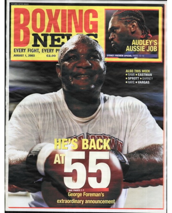 Boxing News magazine 1.8.2003 Download pdf