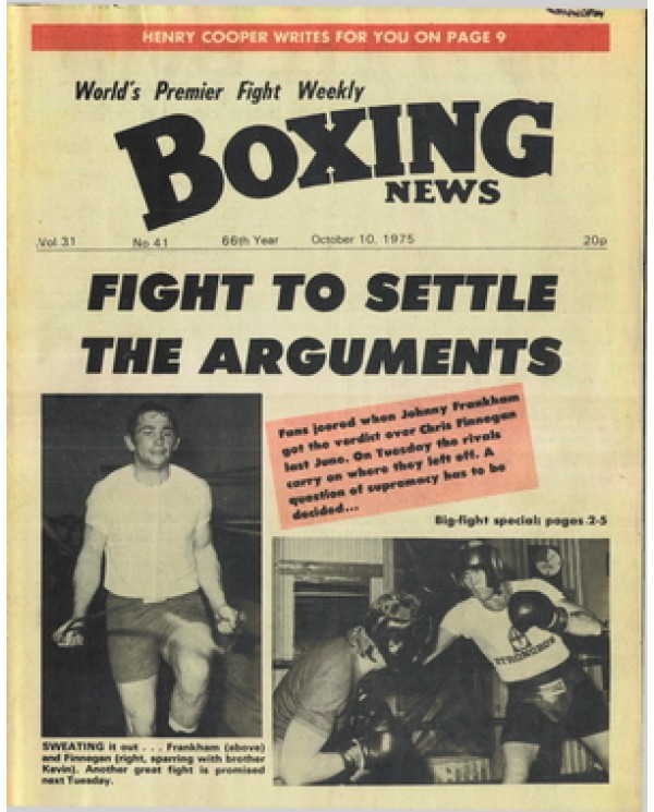 Boxing News magazine 10.10.1975 Download pdf