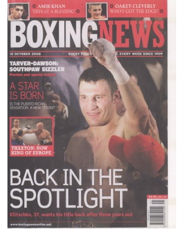 Boxing News magazine  10.10.2008  Download pdf