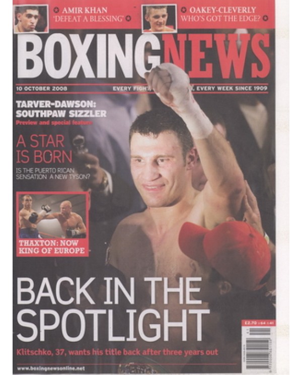 Boxing News magazine  10.10.2008  Download pdf