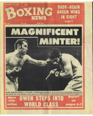 Boxing News magazine 10.11.1978 Download pdf