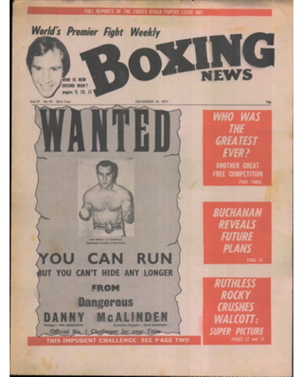 Boxing News magazine 10.12.1971 Download pdf