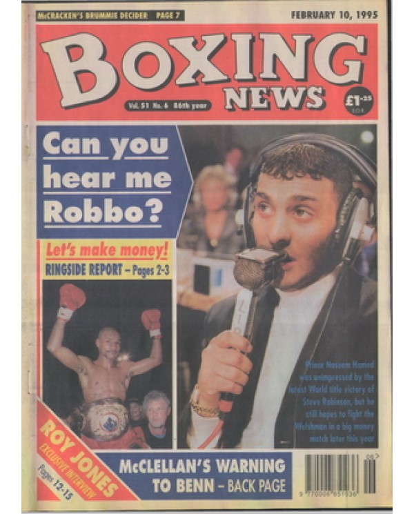 Boxing News magazine 10.2.1995 Download pdf