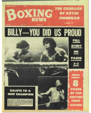 Boxing News magazine 10.3.1978 Download pdf