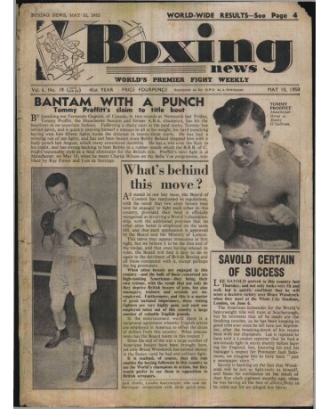 Boxing News magazine 10.5.1950 Download pdf