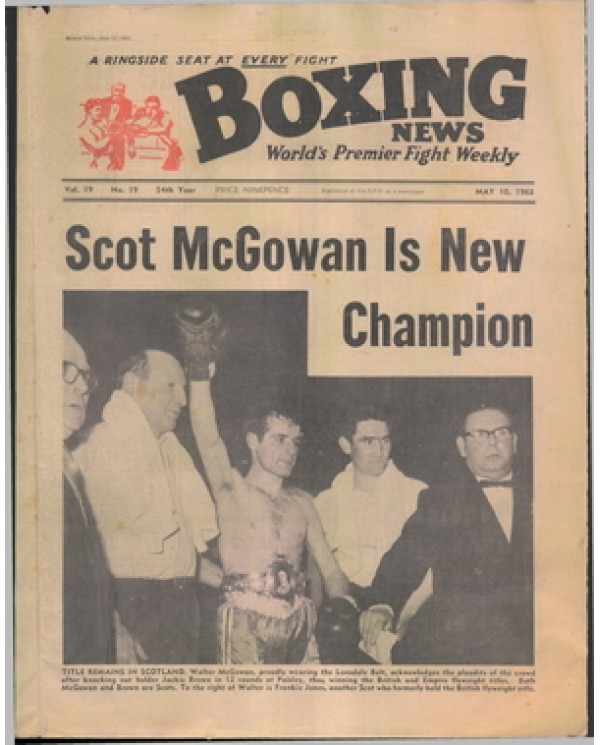 Boxing News magazine 10.5.1963 Download pdf