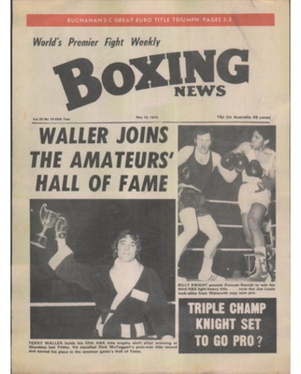 Boxing News magazine 10.5.1974  Download pdf