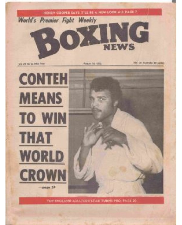 Boxing News magazine Download PDF10.8.1973