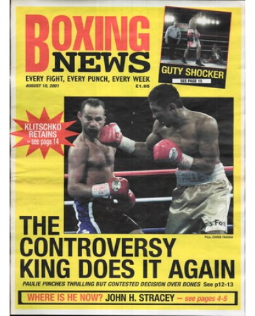 Boxing News magazine 10.8.2001 Download pdf
