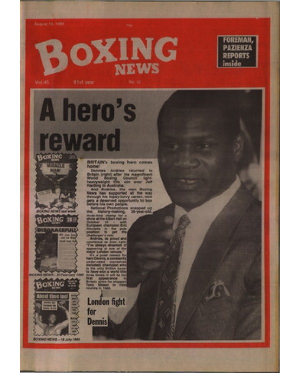 Boxing News magazine 10.8.1990 Download pdf