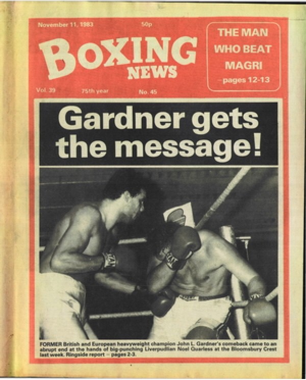 Boxing News magazine 11.11.1983 Download pdf