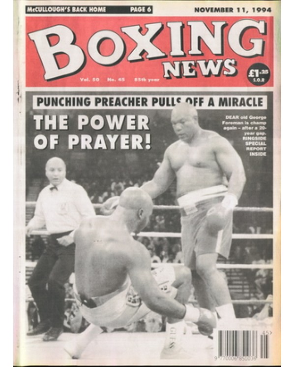 Boxing News magazine11.11.1994 Download pdf