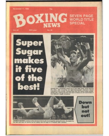 Boxing News magazine 11.11.1988 Download pdf