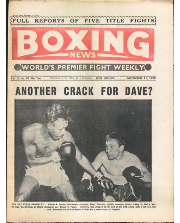 Boxing News magazine 11.12.1959 Download pdf