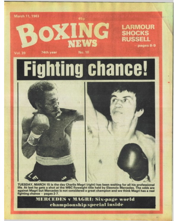 Boxing News magazine 11.3.1983 Download pdf